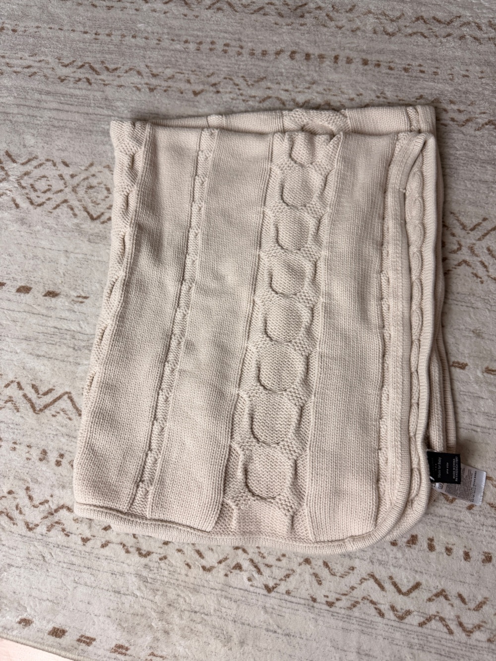 Banana Republic knit baby blanket